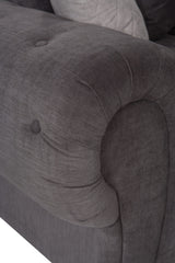 Niko Full Back Corner Sofa - Graphite