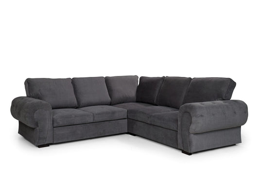 Niko Full Back Corner Sofa - Graphite