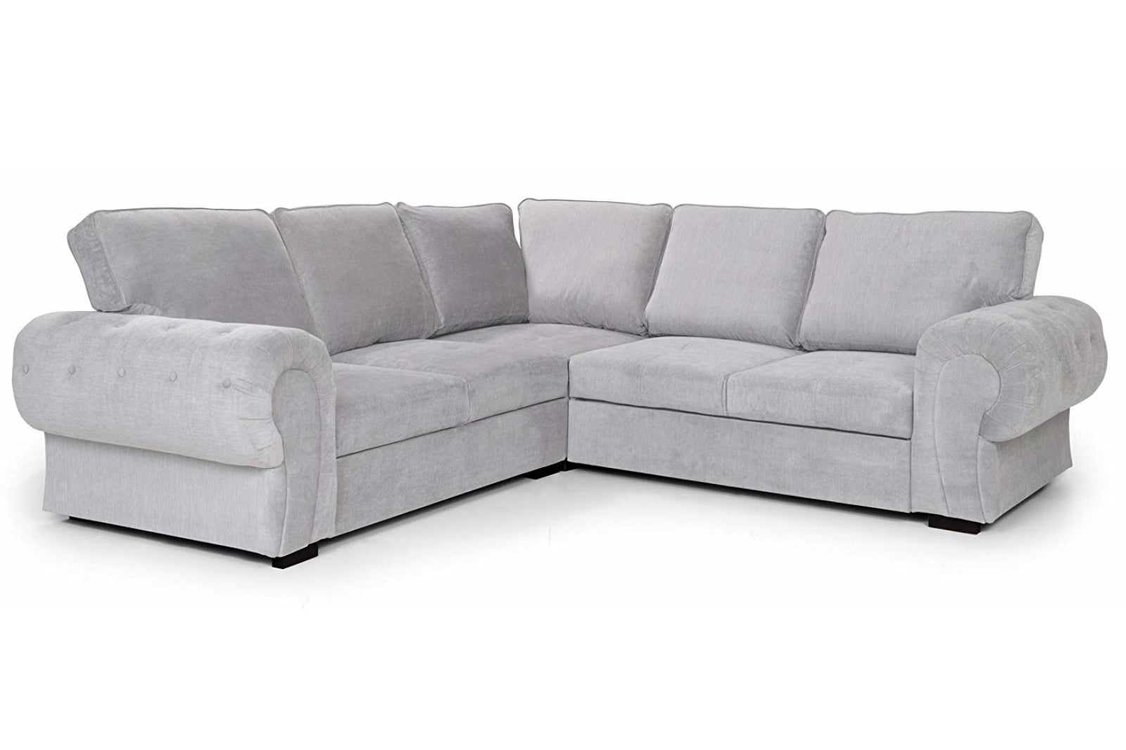 Niko Full Back Corner Sofa - Silver