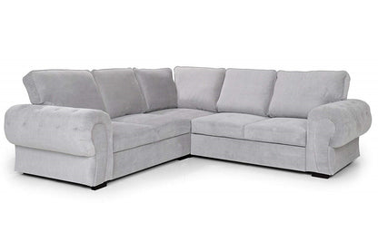 Niko Full Back Corner Sofa - Silver