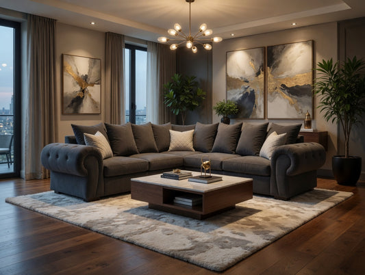 Niko Scatter Corner Sofa - Graphite