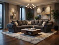 Niko Scatter Corner Sofa - Graphite