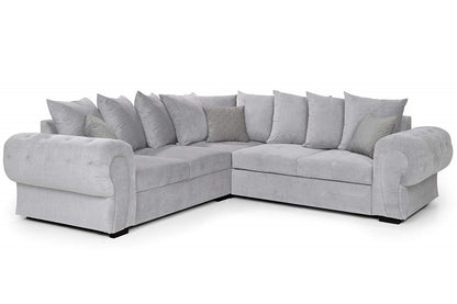 Niko Scatter Corner Sofa - Silver