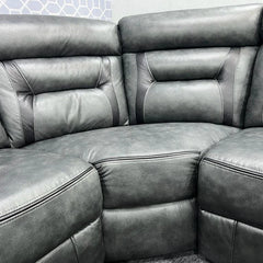 Nova Electric Recliner Leather Corner Sofa
