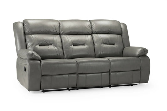 Novie Recliner 3 Seater Sofa - Grey