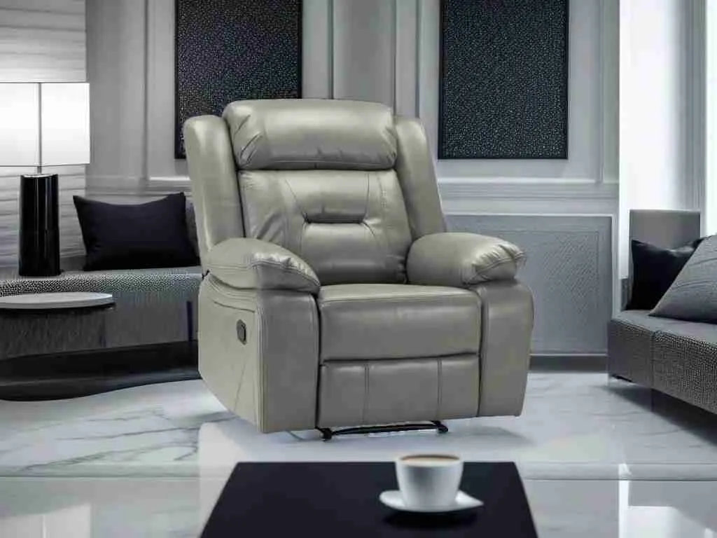 Novie Recliner 3+1+1 Sofa Set - Grey