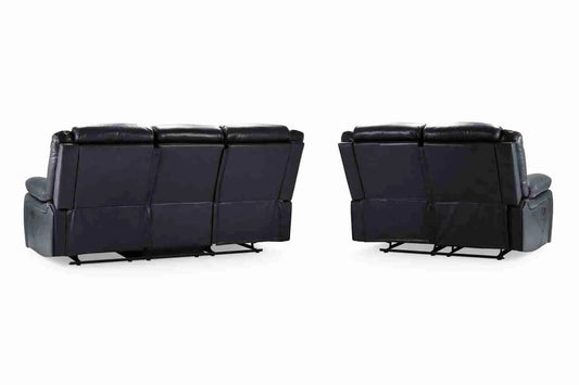 Novie Recliner 3+2+1 Sofa Set - Black