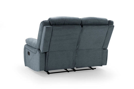 Novie Recliner Fabric 2 Seater Sofa - Grey
