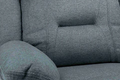 Novie Recliner Fabric Sofa 3+2+1 Set - Grey