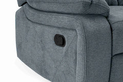 Novie Recliner Fabric Sofa 3+2+1 Set - Grey
