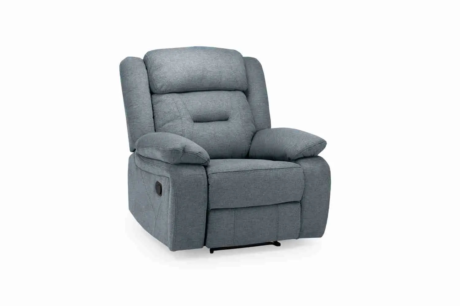 Novie Recliner Fabric Sofa 3+2+1 Set - Grey