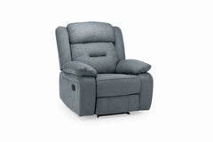 Novie Recliner Fabric Sofa 3+2+1 Set - Grey