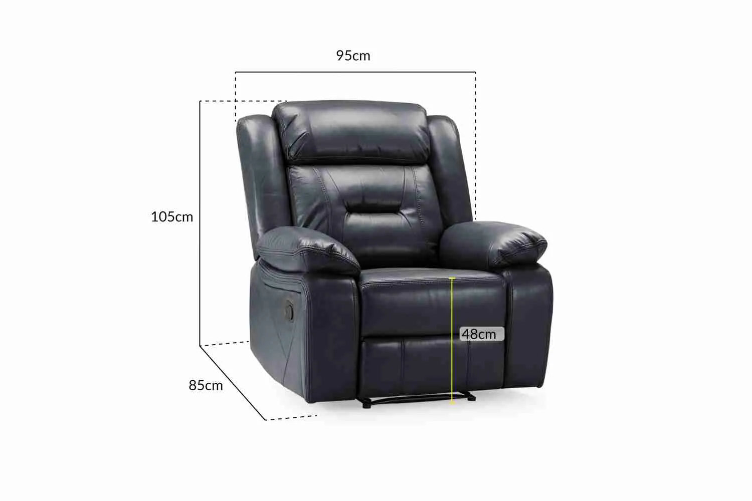 Novie Recliner 3+1+1 Sofa Set - Grey