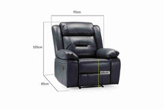 Novie Recliner 3+1+1 Sofa Set - Grey