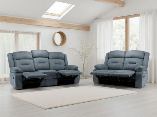 Novie Faux Fabric 3+2 Seater Sofa