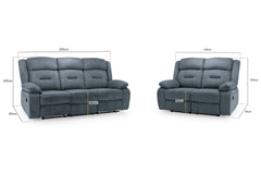 Novie Faux Fabric 3+2 Seater Sofa