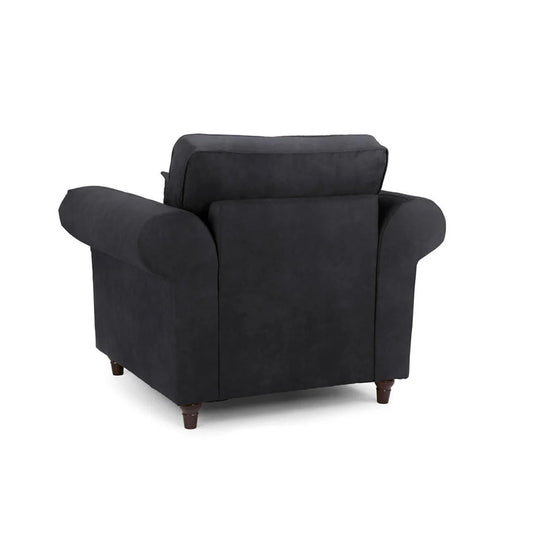 Oakland Leather Armchair Black