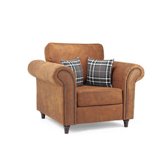 Oakland Leather Armchair Tan