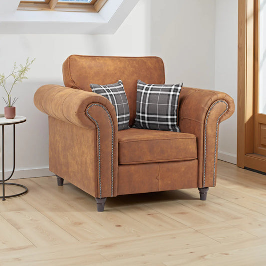 Oakland Sofa Armchair Tan