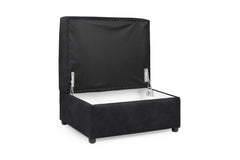 Oakland Footstool Sofa - Charcoal