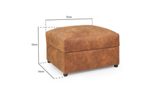 Oakland Footstool Sofa - Tan