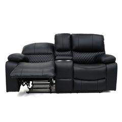 Orla Electric Recliner 2 Seater Sofa - Black