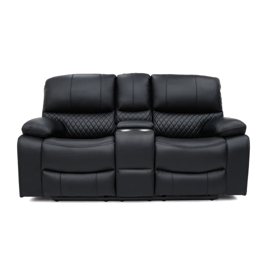 Orla Electric Recliner 2 Seater Sofa - Black