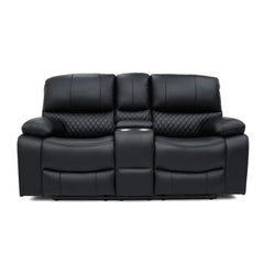 Orla Electric Recliner 2 Seater Sofa - Black