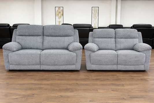 Owen Electric Recliner 3+2 Seater Sofa - Grey
