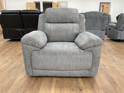 Owen Electric Recliner Armchair Sofa - Grey