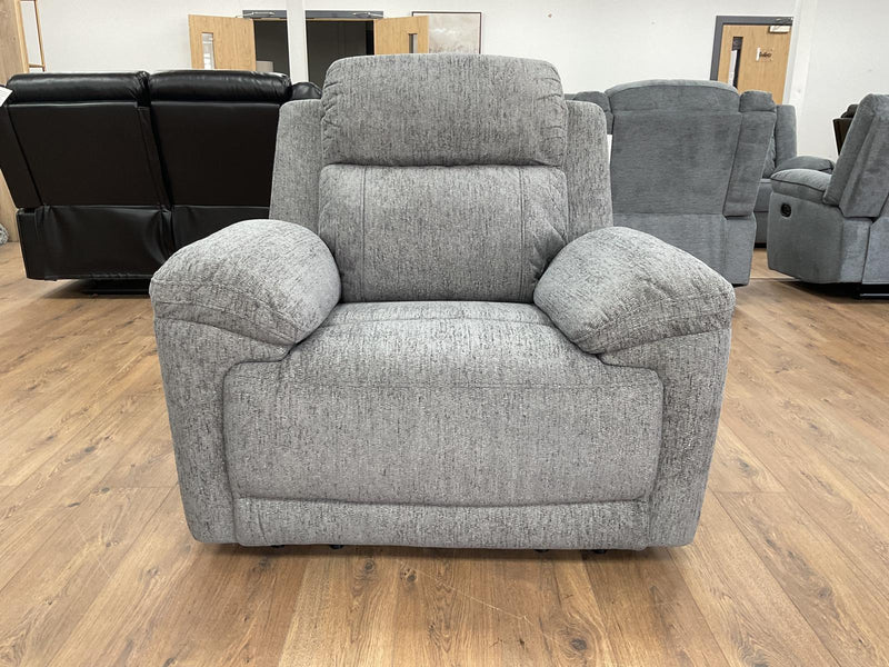 Owen Electric Recliner Armchair Sofa - Grey