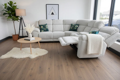 Owen Electric Recliner Corner Sofa - Beige