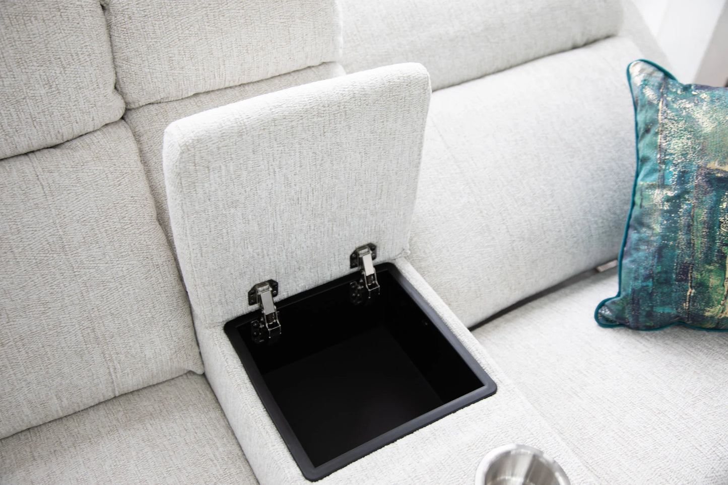 Owen Electric Recliner Corner Sofa - Beige