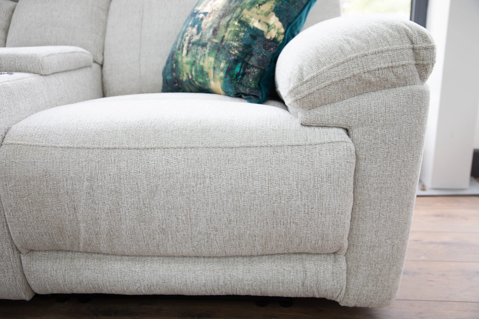 Owen Electric Recliner Corner Sofa - Beige