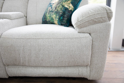 Owen Electric Recliner Corner Sofa - Beige