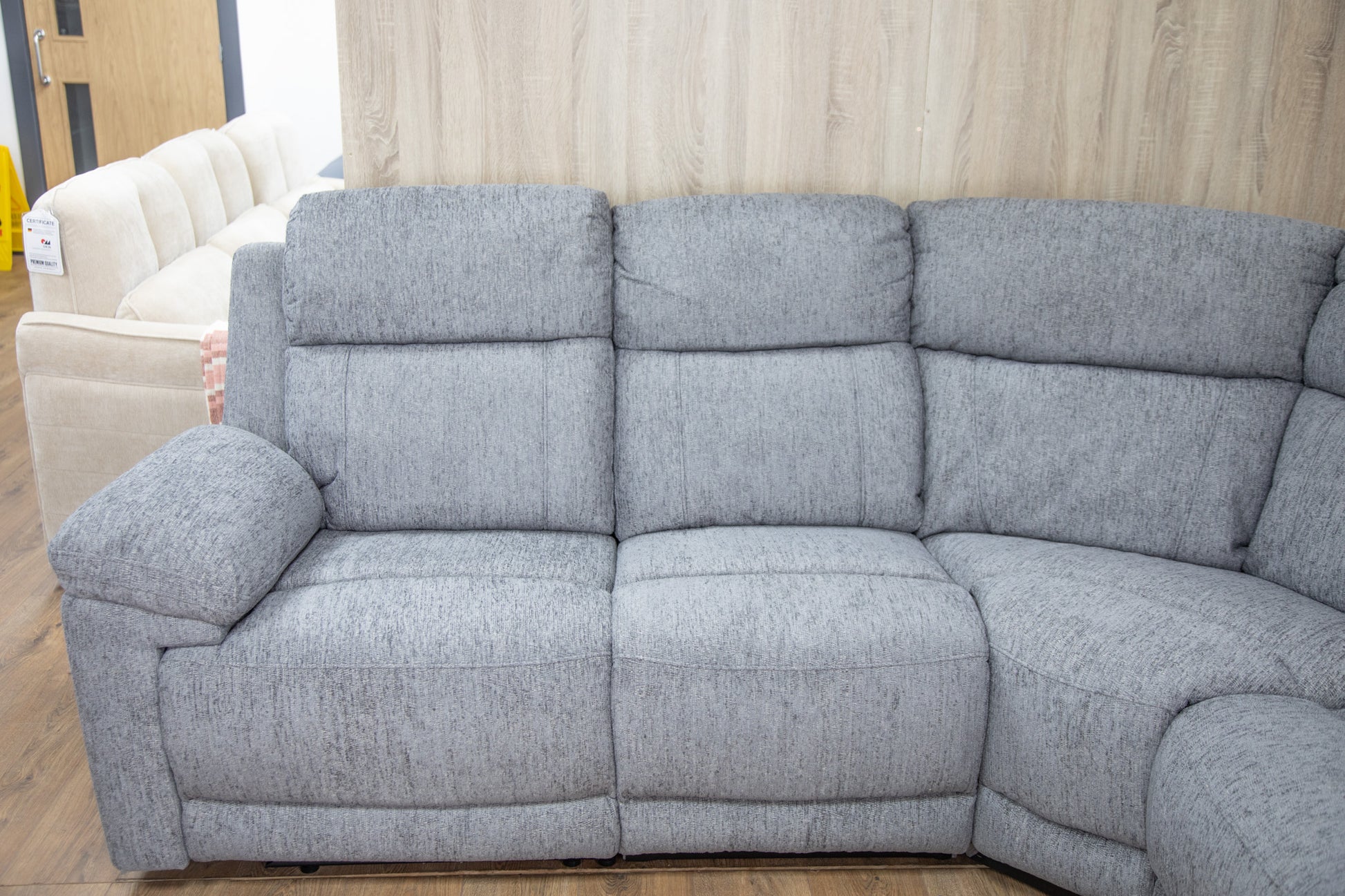 Owen Electric Recliner Corner Sofa - Grey