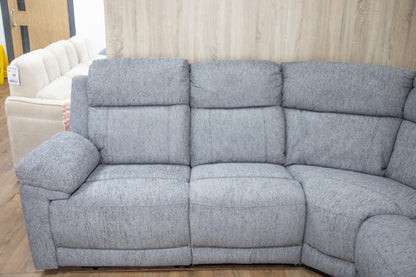 Owen Electric Recliner Corner Sofa - Grey