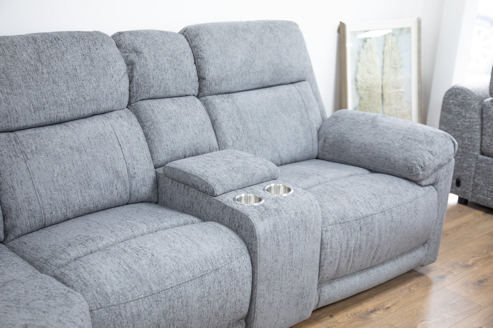 Owen Electric Recliner Corner Sofa - Grey