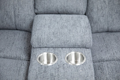 Owen Electric Recliner Corner Sofa - Grey