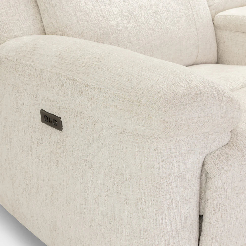 Owen Electric Recliner Sofa 2 Seater - Beige