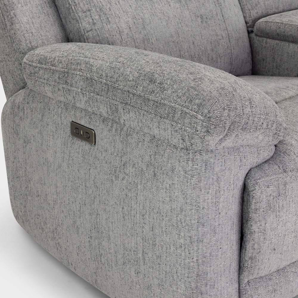 Owen Electric Recliner Sofa 2 Seater - Grey