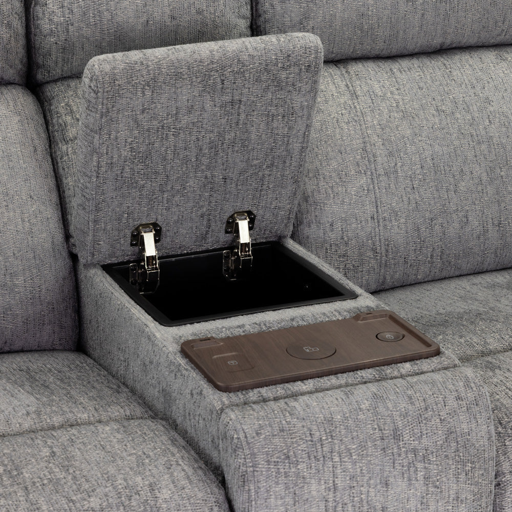 Owen Electric Recliner Sofa 2 Seater - Grey