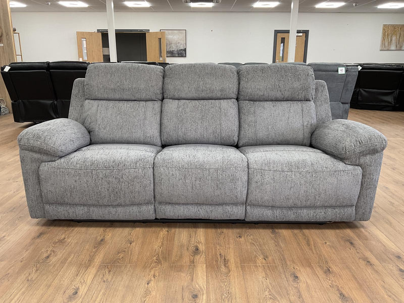 Owen Electric Recliner Sofa 3 Seater - Grey