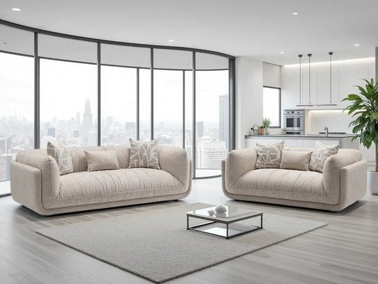 Oxford 3+2 Sofa Set - Beige