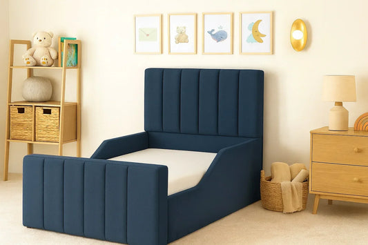 Panel Upholstered Kids Bed Frame