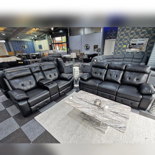 Prada Leather Recliner Sofa 3+2 Seater