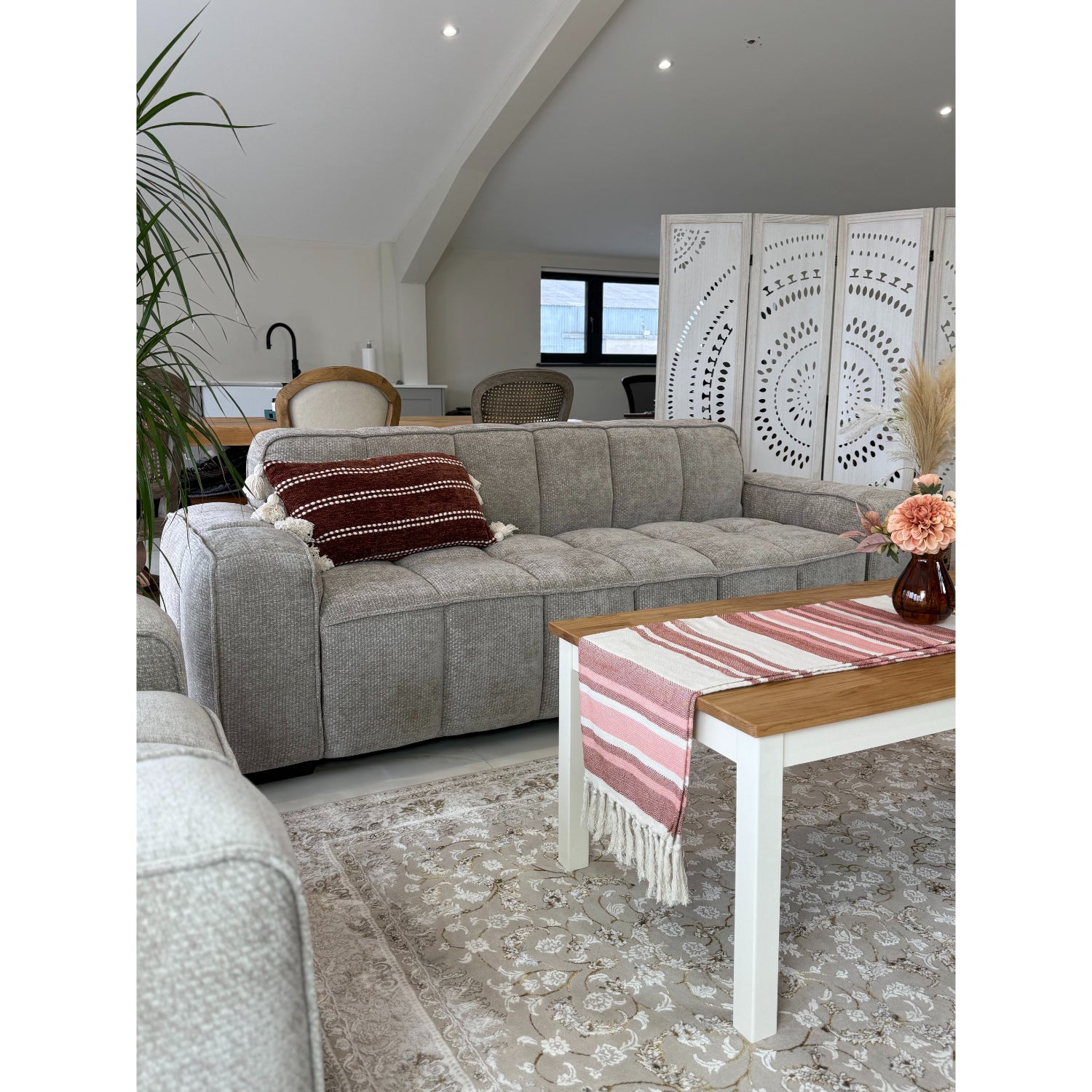 Paris Sofa Beige 3 Seater