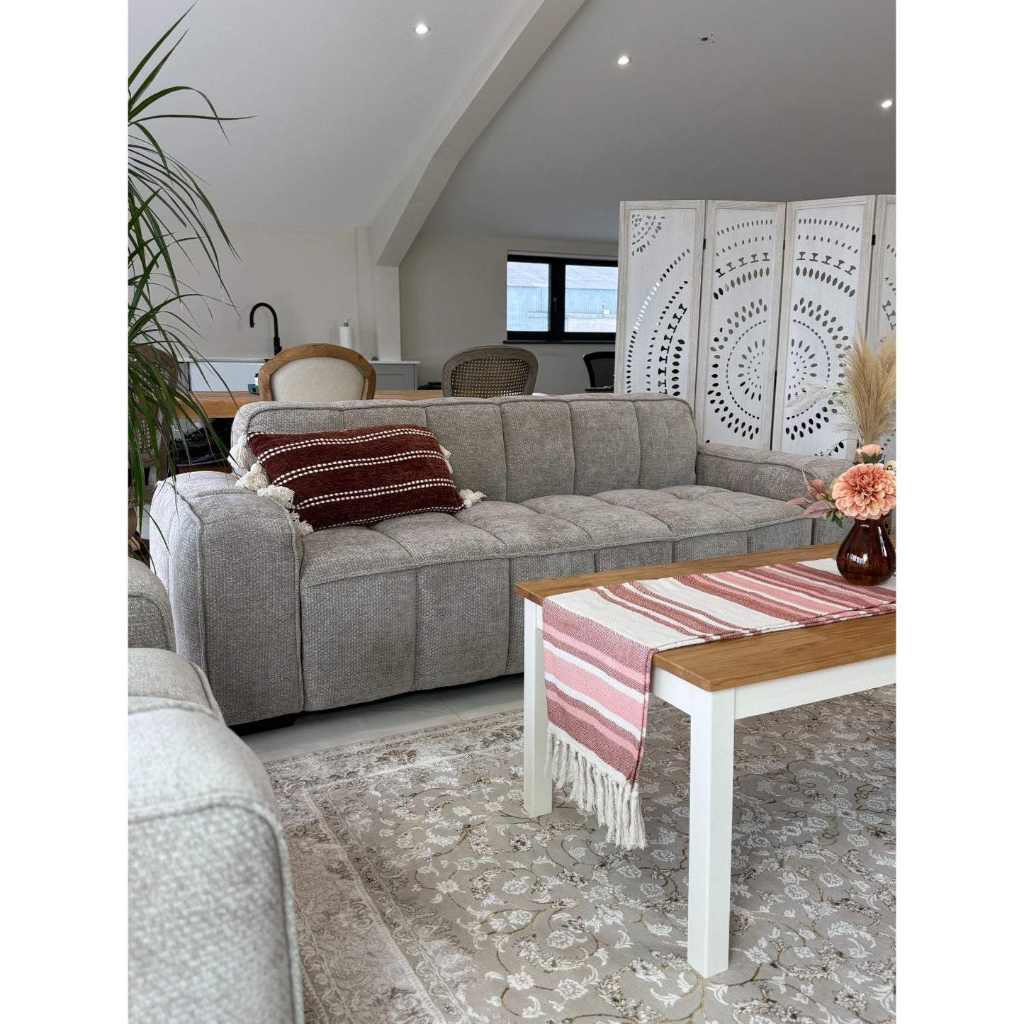 Paris Sofa Beige 3 Seater