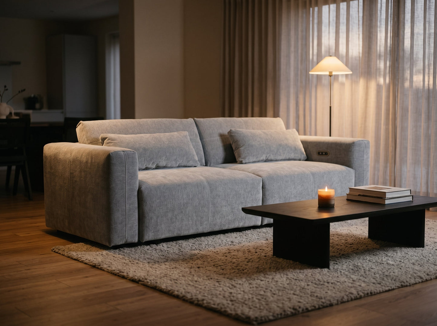 Prescott Grey Electric Sofabed