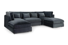 Rainsburg U Shape Corner Sofa -Slate